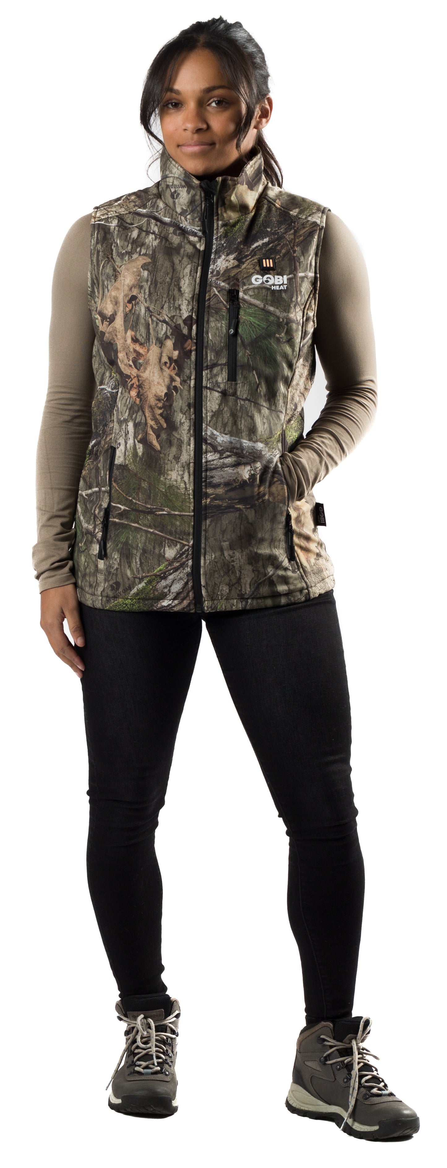 Colorado Womens Heated Hunting Vest - Mossy Oak Camo