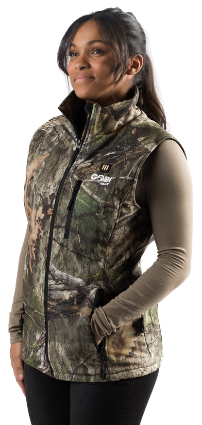 Colorado Womens Heated Hunting Vest - Mossy Oak Camo