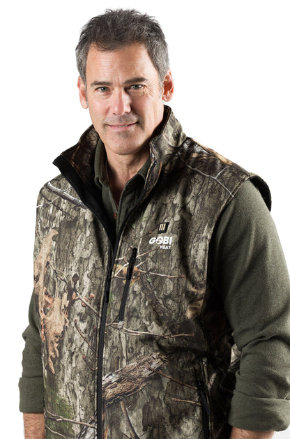 Colorado Mens Heated Hunting Vest-Mossy Oak Camo