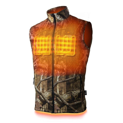 Colorado Mens Heated Hunting Vest-Mossy Oak Camo