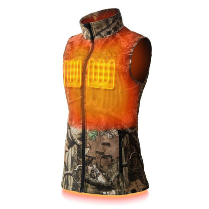 Colorado Womens Heated Hunting Vest - Mossy Oak Camo